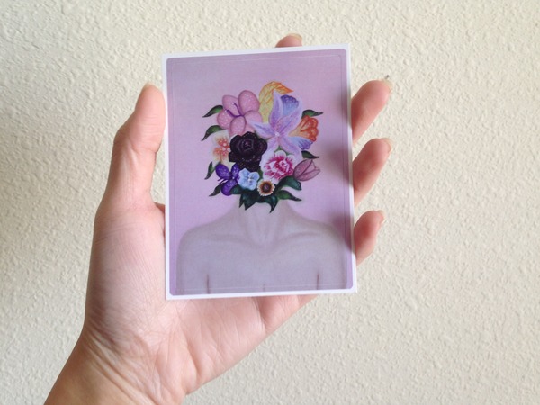 Flowerhead 3"x4" Matte sticker