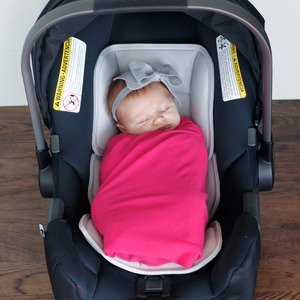 Car Seat Swaddle - Fuschia