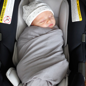 Car Seat Swaddle - Silver 