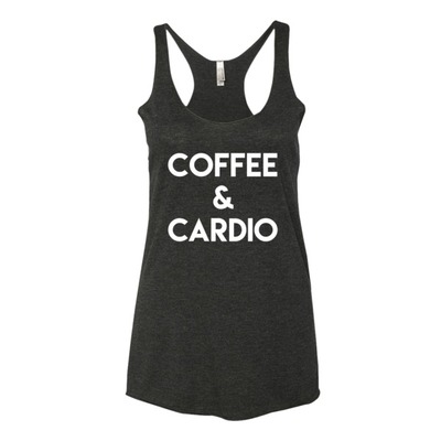 Coffee & cardio women's tank top