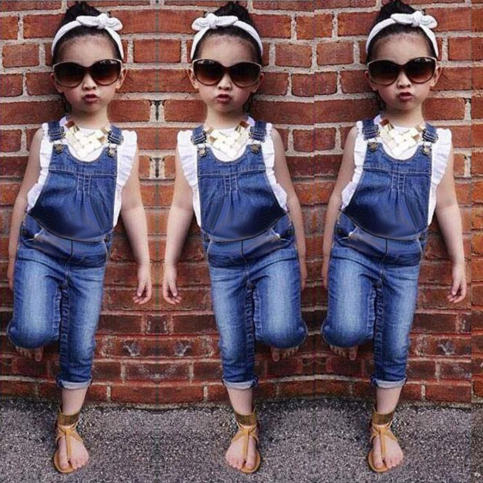 Overalls and Top Two Piece Set