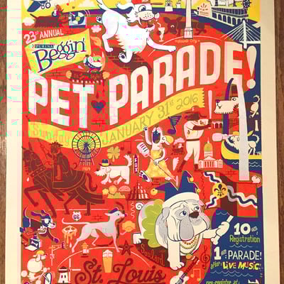 2016 pet parade print