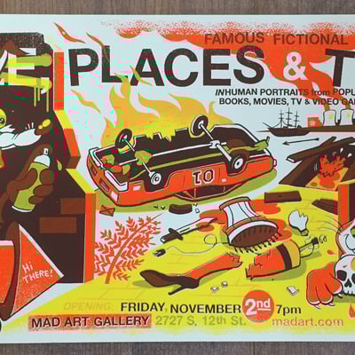 Famous fictional 2012 print