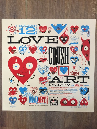 Love Crush Art Party print
