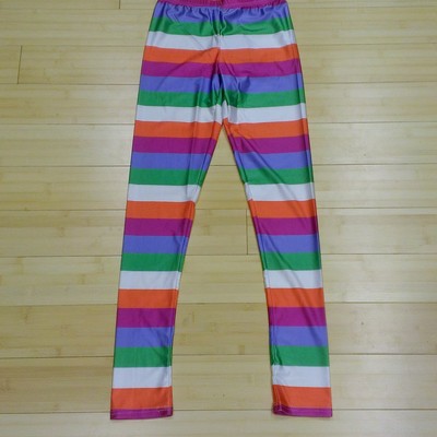 Bright stripe tights