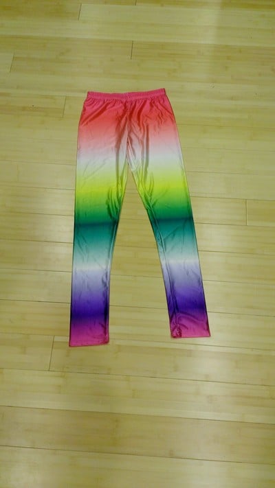 Rainbow gradient tights