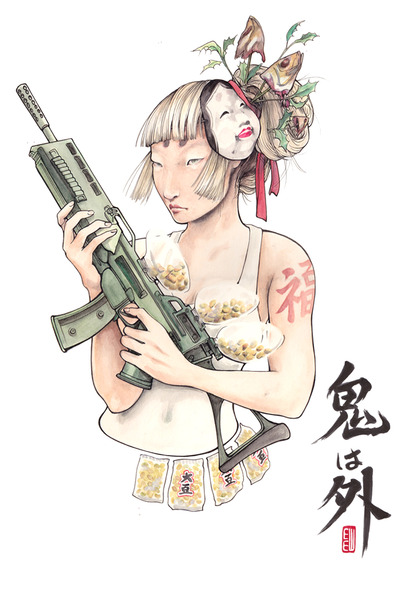 "Demons Out" Postcard