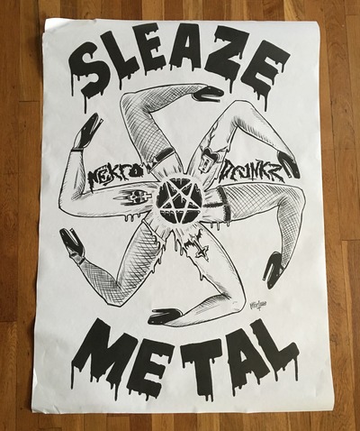 Nekro Drunkz 2.5ft X 3.5ft poster