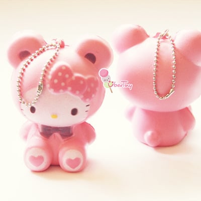 Hello kitty in a bear costume squishy