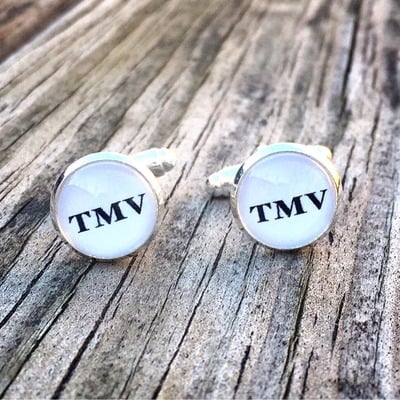 12mm monogram cufflinks 