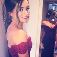 Off-shoulder mermaid embroidery floor-length long prom dresses,cheap evening dresses,2017 prom dress,sexy prom dress - Thumbnail 1