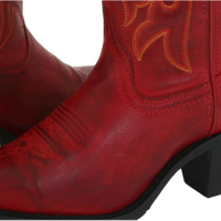 USA LAREDO MADISON ELEGANT STITCHED DESIGN RED COW BOY BOOTS - Thumbnail 3
