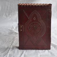 10x7 "Fairy Leather journal Embossed Journal Diary Dream book 120 Pages hand made - Thumbnail 2
