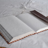 10x7 "Fairy Leather journal Embossed Journal Diary Dream book 120 Pages hand made - Thumbnail 3