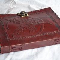 10x7 "Fairy Leather journal Embossed Journal Diary Dream book 120 Pages hand made - Thumbnail 4