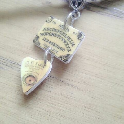 Ouija board charm pendant necklace