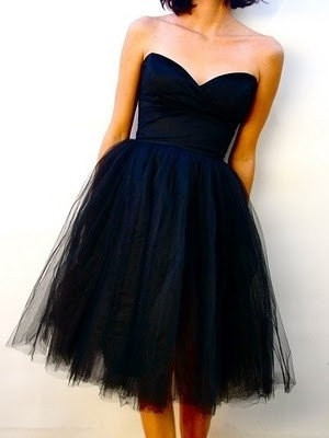 Strapless Tulle Ruching  black A-line Homecoming Dress ,fashion dress