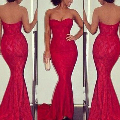 Prom dresses red,red trumpet/mermaid sweetheart lace 2016 prom dresses evening dresses 024