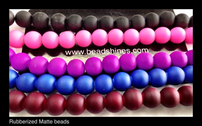 10mm Matted Beads (16" strand)