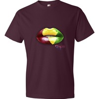 Africa lips men t-shirt - Thumbnail 3