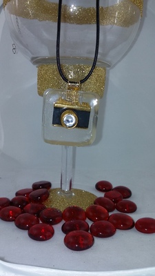 Gold Collection "Oh Snap!" Square Necklace