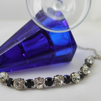 "Eclipse" Black & Diamond Necklace - Thumbnail 1