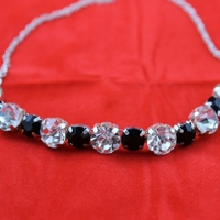 "Eclipse" Black & Diamond Necklace - Thumbnail 4