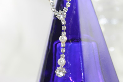 "Audrey & Marilyn" Pearls & Bling Necklace