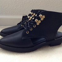 (New with tags) Black Cut Out Booties - Thumbnail 3