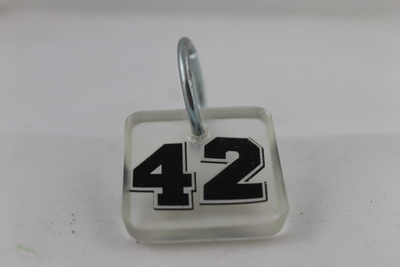 "Jersey Number" Keychain 