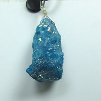 Blue Geode Necklace - Thumbnail 2