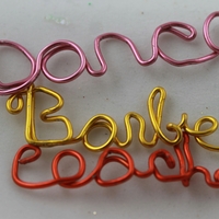 "Wire Words" Keychain  - Thumbnail 1