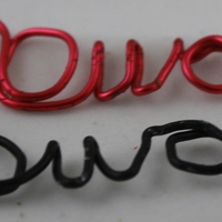 "Wire Words" Keychain  - Thumbnail 2