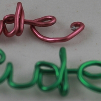 "Wire Words" Keychain  - Thumbnail 3
