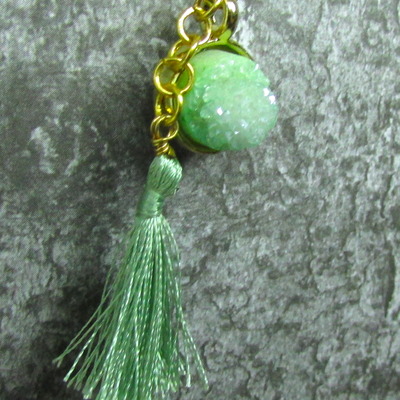 Green crystal choker - Thumbnail 3