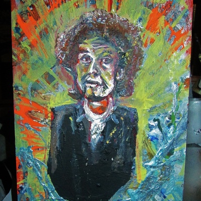 Saint zimmerman, a painting