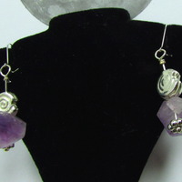 Amethyst swirl earrings - Thumbnail 1