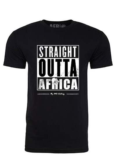 Straight Outta Africa T-Shirt - Black