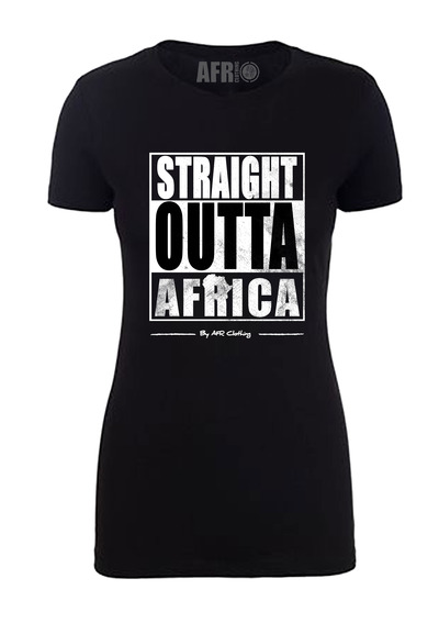 Straight Outta Africa T-Shirt - Black