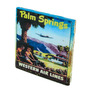 Handmade Coaster Vintage Travel - Palm Springs Western Airlines (2) Handmade Recycled Tile Coaster - Thumbnail 2