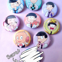 Osomatsu-san White Day Buttons - Thumbnail 1