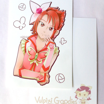 Red flames of passion (a6 print)