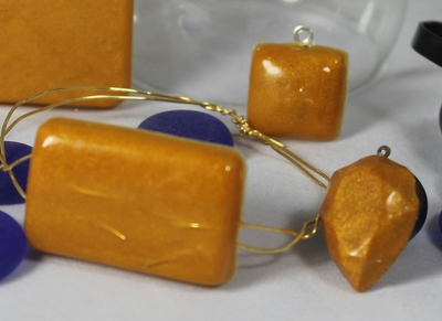 Pillow Top Charm in Tiger Lily