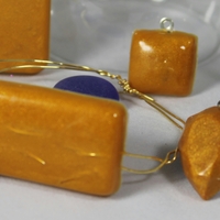 Pillow Top Charm in Tiger Lily - Thumbnail 1