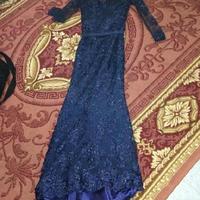 Long Sleeves Mermaid V-neck Applique Sweep Train Lace Prom Dresses 2016,evening dresses - Thumbnail 2