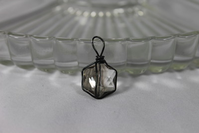 Smoked Topaz Semi-Precious Gem Charm