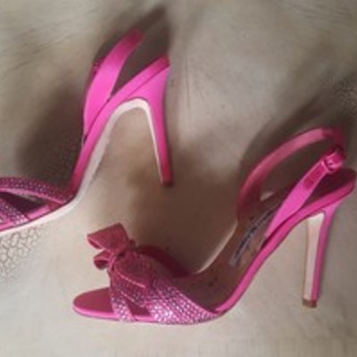 Manolo blahnik pink formal shoes