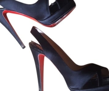 Christian louboutin black platforms