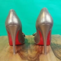 CHRISTIAN LOUBOUTIN Formal Bronze Pumps - Thumbnail 3
