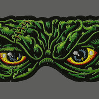 MONSTER EYES PATCH iron on ready full color embroidered - Thumbnail 1
